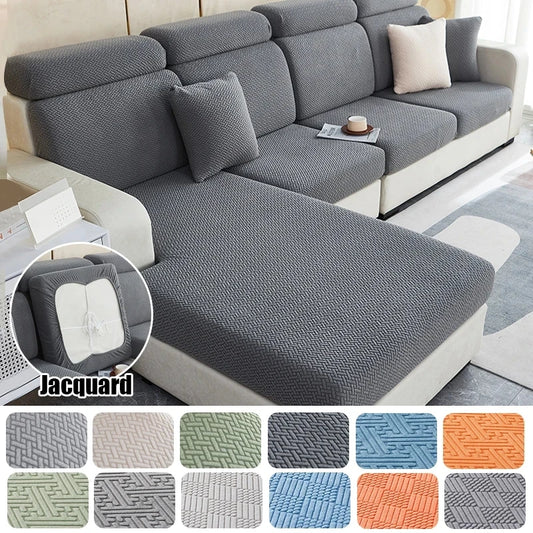 Sofa Seat Cushion Jacquard Cover Stretch Sofa Covers for Living Room Anti-cat Scratch Fit for Chair L-shape Sectional Sofa