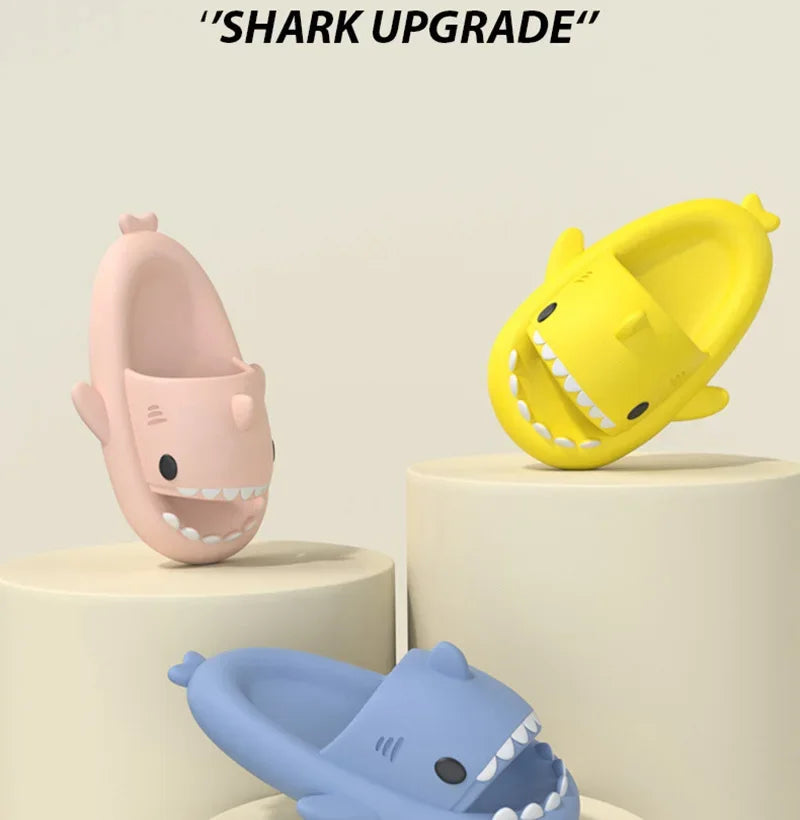 Children Slippers Shark Flip Flops Soft Sole Cartoon Slipper