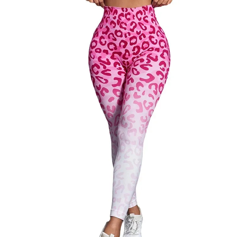 Tie Dye Yoga Pants Sport Leggings Women Seamless High Waist