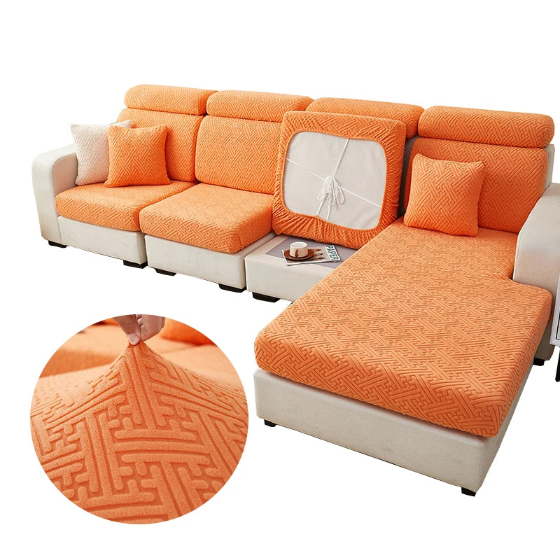 sofa cushion cover, chalse long cover, back cushion slipcover ,stretch protector for 1/2/3/4 seat couch cover