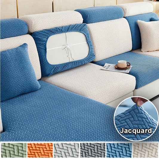 Sofa Covers Jacquard  For Living Room Sofa Seat Cushion Cover Adjustable Stretch L Shaped Sofa Slipcover Home