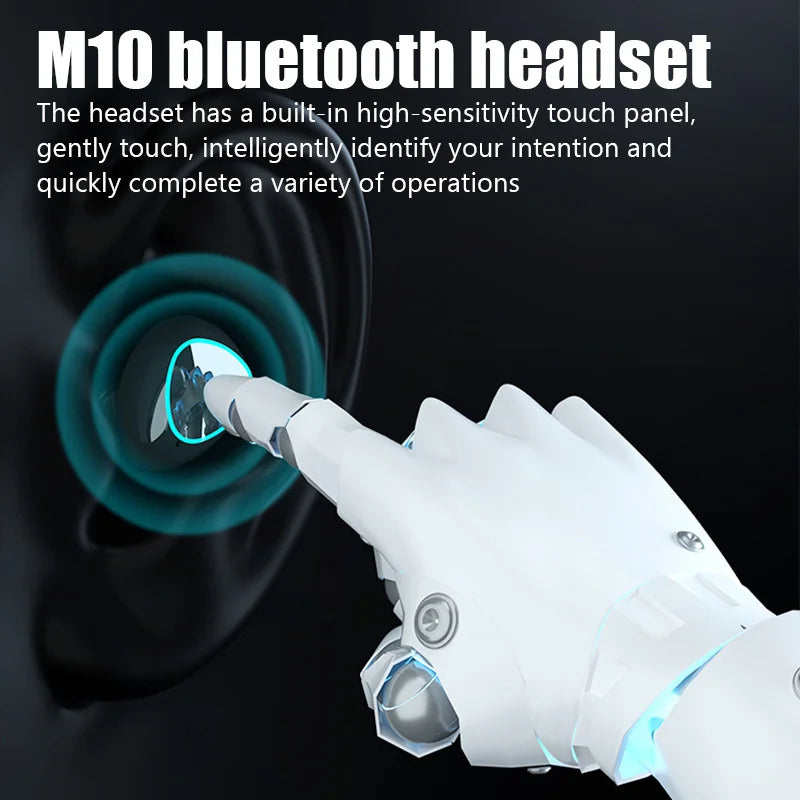 M10 TWS Bluetooth Headphones 3500mAh Charging Box Wireless Earphones with Microphone 9D Stereo Sports Waterproof Earbuds Headset