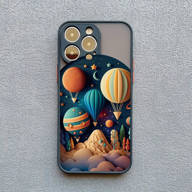 iPhone 15 14 7 8 Plus XS X XR 14 13 Pro Max 13 12 Pro Max Mini Creative Mountains Back Cover Printing Landscape case