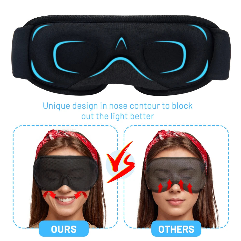 Sleeping Mask 3D Block Out Light Sleep Mask For Eyes Soft Sleeping