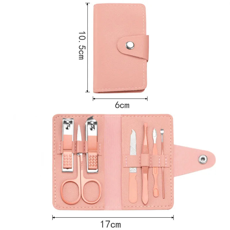 Nail Care 7pcs Cutter Scissor Tweezer Clipper Manicure Pedicure Kit