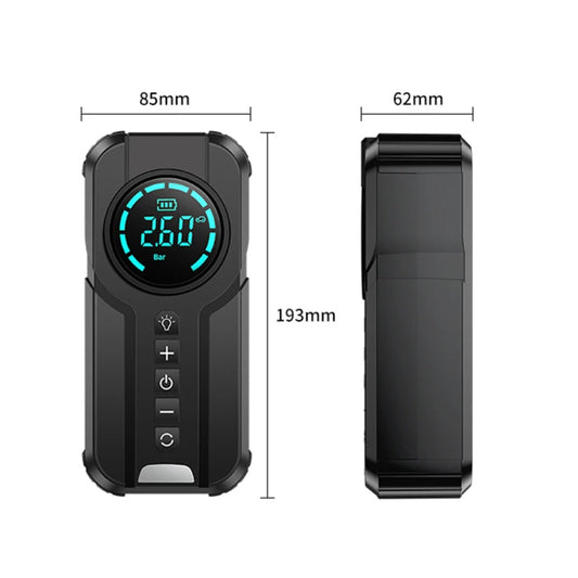 Car Jump Starter Air Pump Power Bank Lighting Portable Air Compressor 4 In 1 Cars Battery Starters Starting Auto Tyre Inflator