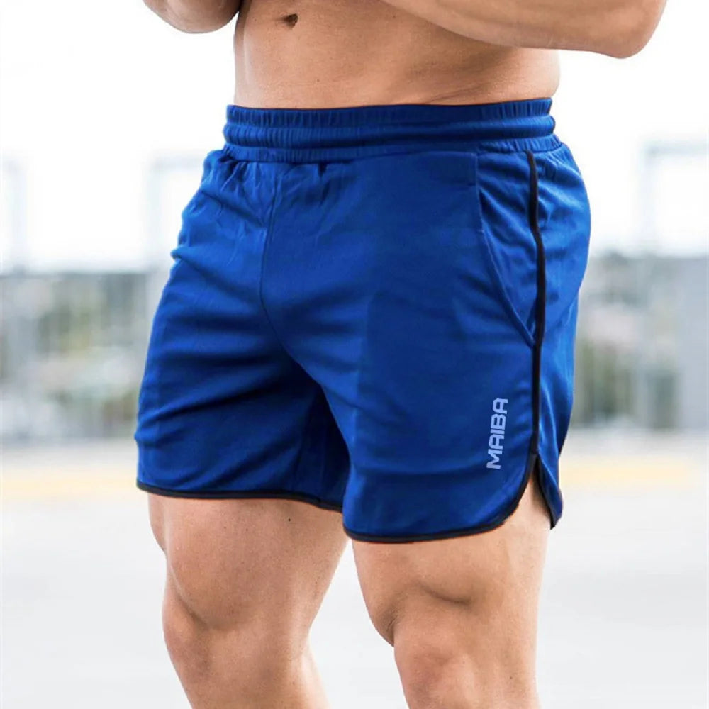 New Fitness Breathable Sports Shorts Running Quick Dry Pants Summer Slim Training