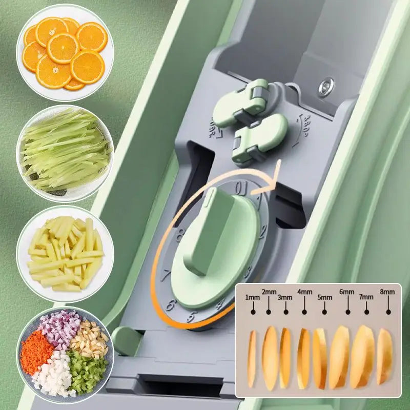 Adjustable Mandoline Slicer Stainless Steel Vegetable Slicer Julienne Safe Vegetable Dicer Onion Carrot Slicer