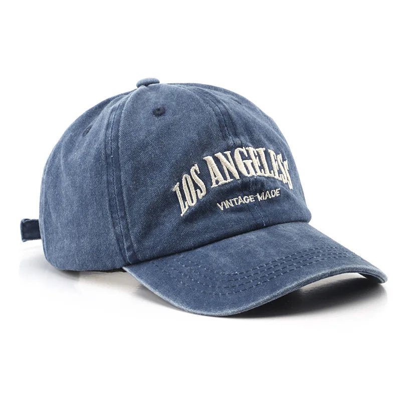 New Los Angeles Fashion Baseball Cap for Women Men Cotton Soft Top Hats Unisex Embroidery