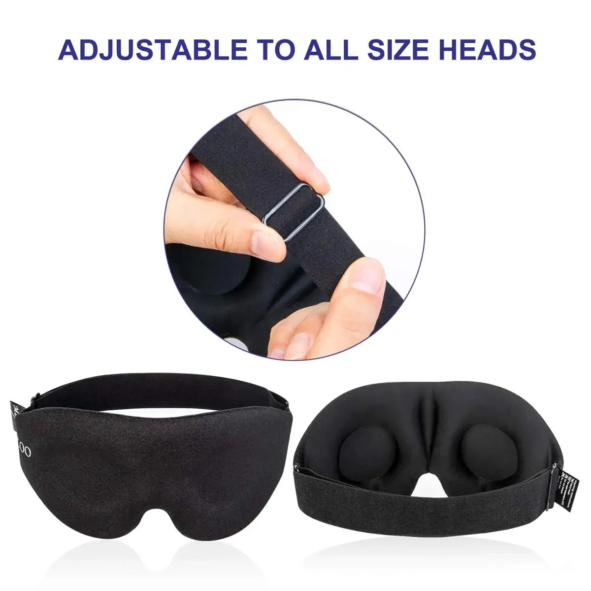 Eye Mask for Sleeping 3D Contoured Cup Blindfold Concave Molded