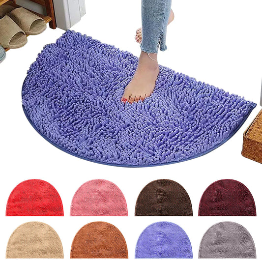 Semicircular Carpet Absorbent Floor Mat Toilet Doormat