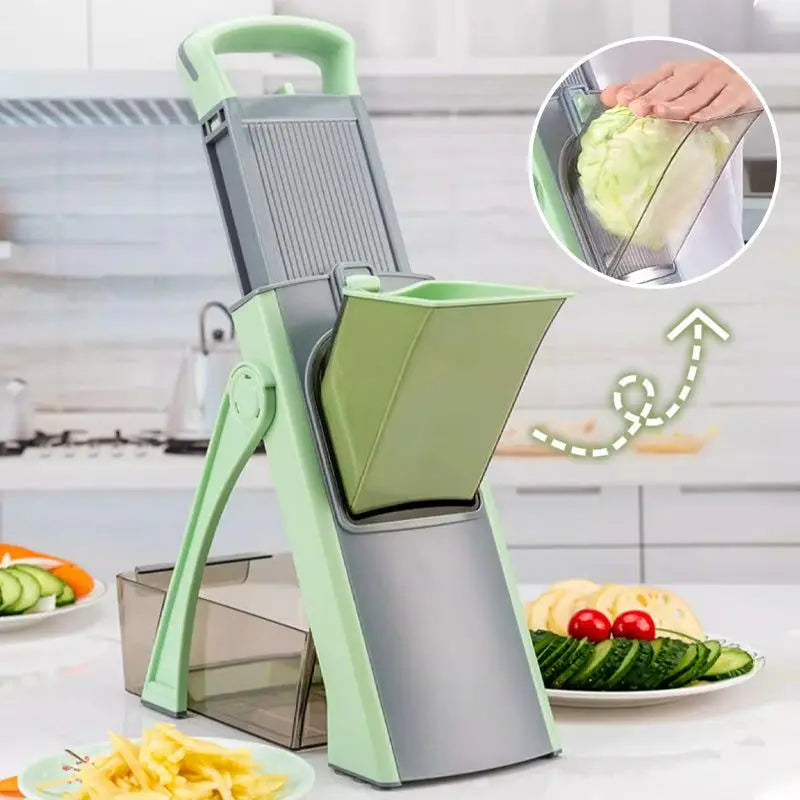 Adjustable Mandoline Slicer Stainless Steel Vegetable Slicer Julienne Safe Vegetable Dicer Onion Carrot Slicer