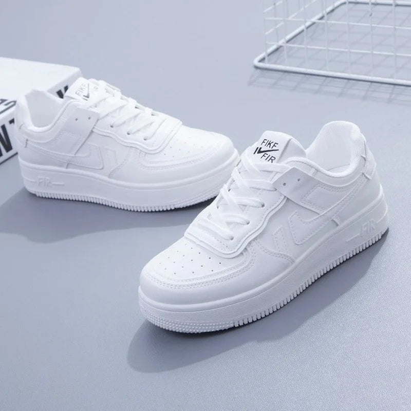 Sneakers College Style Women Shoes  Vulcanize  Light Casual Designer   Comfortable Lace-up Breathable