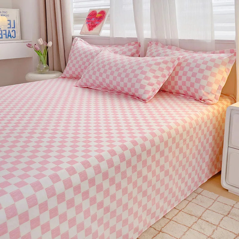 High Quality Soft Home Bed Linen Sheets Queen Size Bed Sheets Printing Top Sheets Twin/Queen/King Flat Bedsheets Bedspread