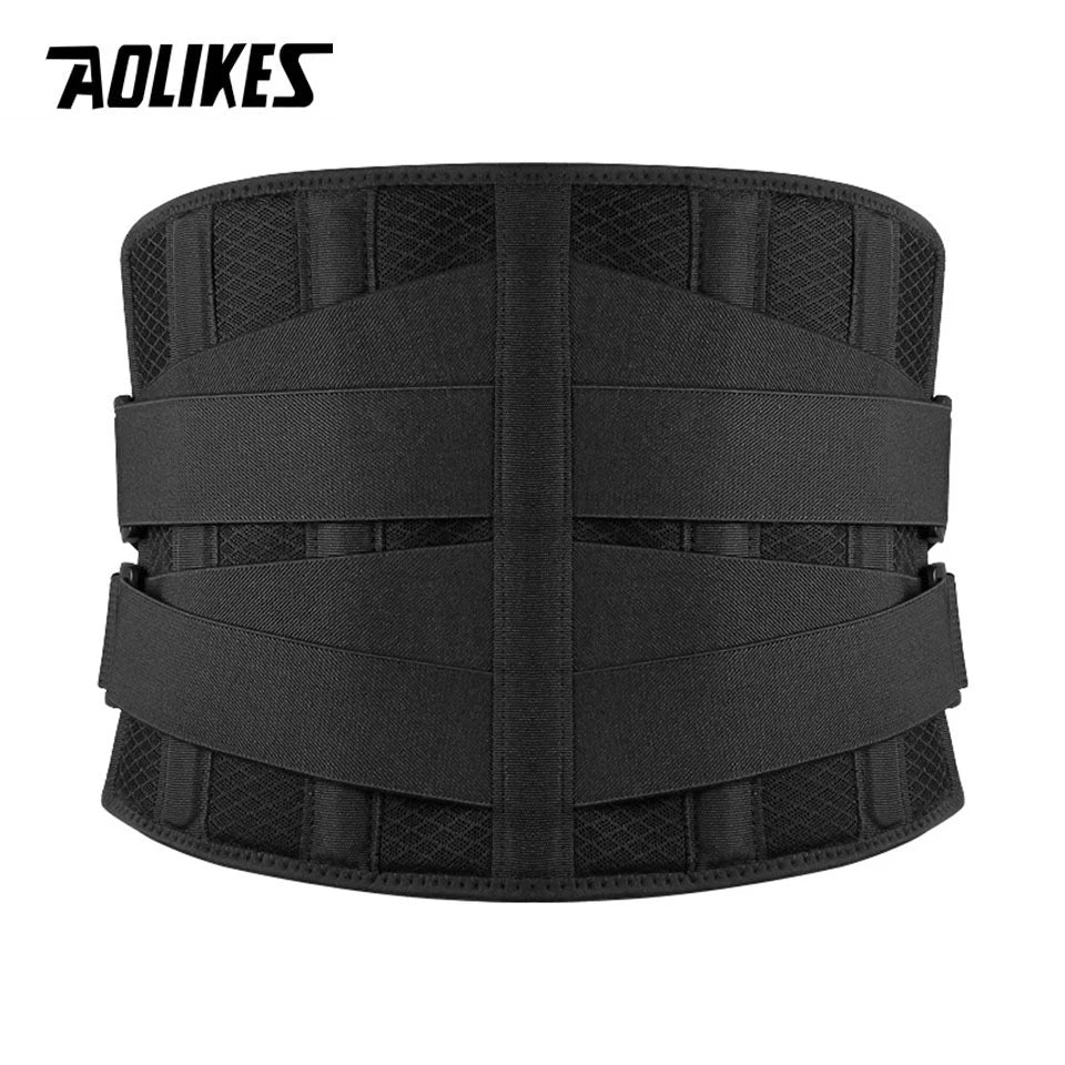 Lower Back Brace with 6 Stays Anti-skid Orthopedic lumbar Support Breathable Waist Support Belt for Gym Pain Relief