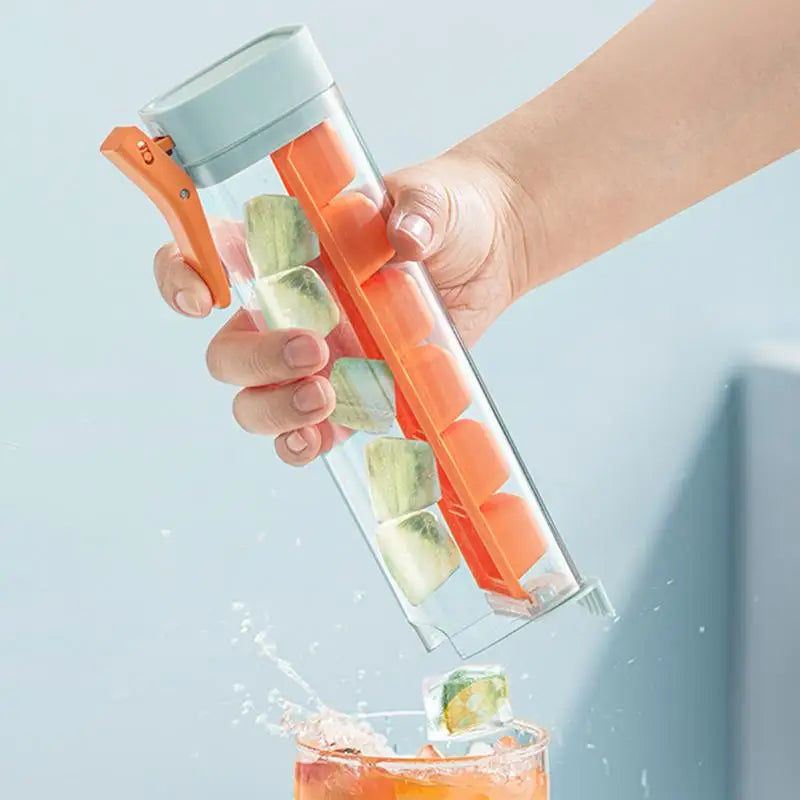 Ice Cube Molds Ice Trays for Freezer Square Ice Cube Mold with Bins Ice Trays with Lids Ice Maker