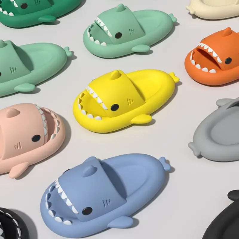 Children Slippers Shark Flip Flops Soft Sole Cartoon Slipper