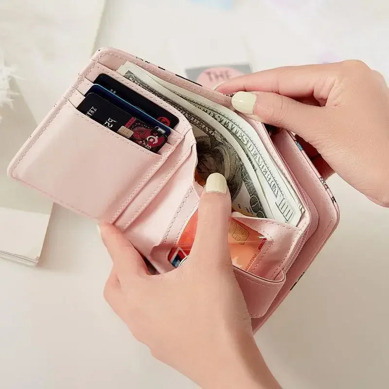 Wallets Women Mini Bags Coin Purse Card Holder Cartoon Printed Money Bags Womens