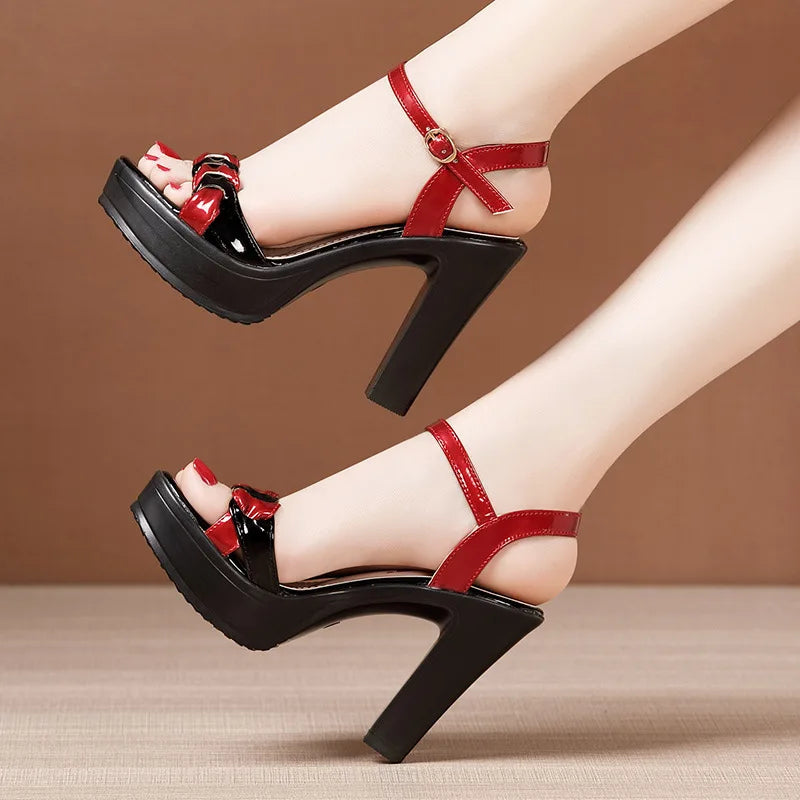 Woman Summer Platform Shoe ,Elegant Party Sandal ,  Wedge Heels Sandal  Ladies  High Heel