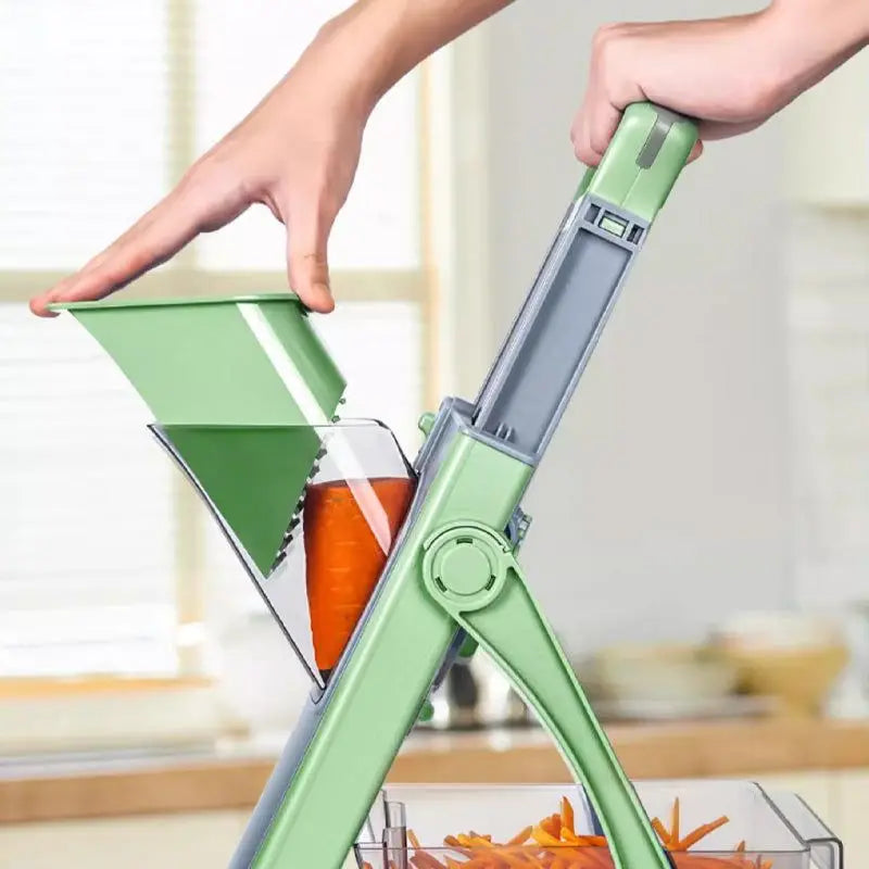 Adjustable Mandoline Slicer Stainless Steel Vegetable Slicer Julienne Safe Vegetable Dicer Onion Carrot Slicer