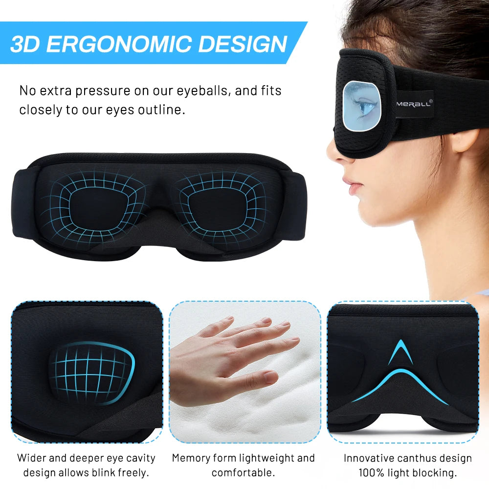 Sleeping Mask 3D Block Out Light Sleep Mask For Eyes Soft Sleeping