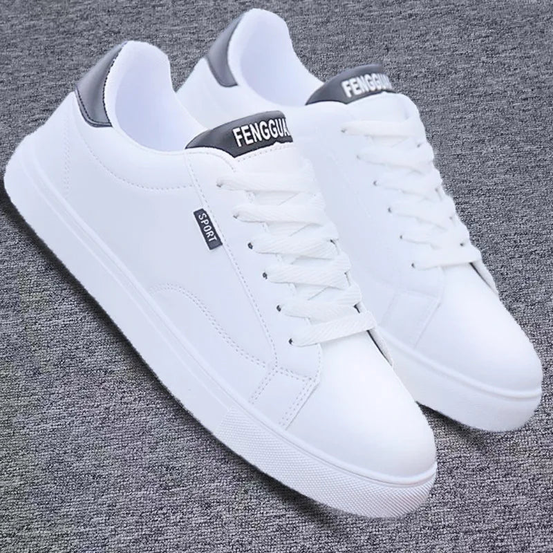 New  Vulcanize Shoes Male Female White Sneakers Lightweight