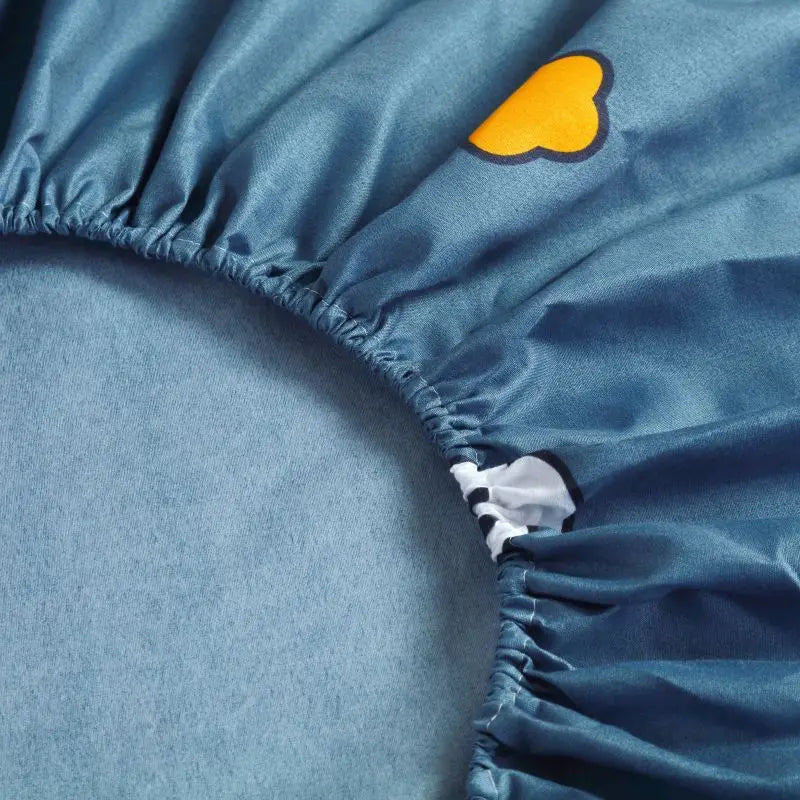 Cartoon dog Bedding Fitted Sheet Only(no pillowcase) Elastic Band Around Mattress Cover King Size Bed Cover