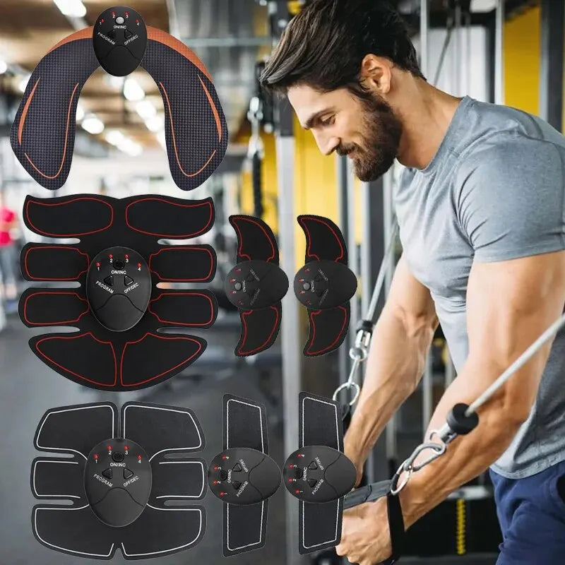 EMS Wireless Muscle Stimulator Trainer Massager Fitness Abdominal Training Electric Weight Loss Body Slimming Pad