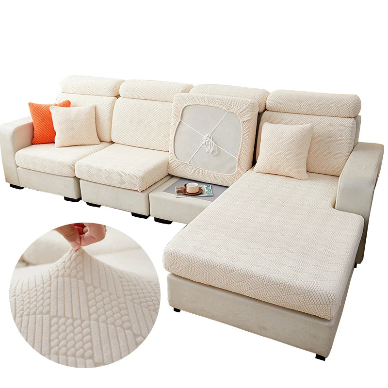 sofa cushion cover, chalse long cover, back cushion slipcover ,stretch protector for 1/2/3/4 seat couch cover