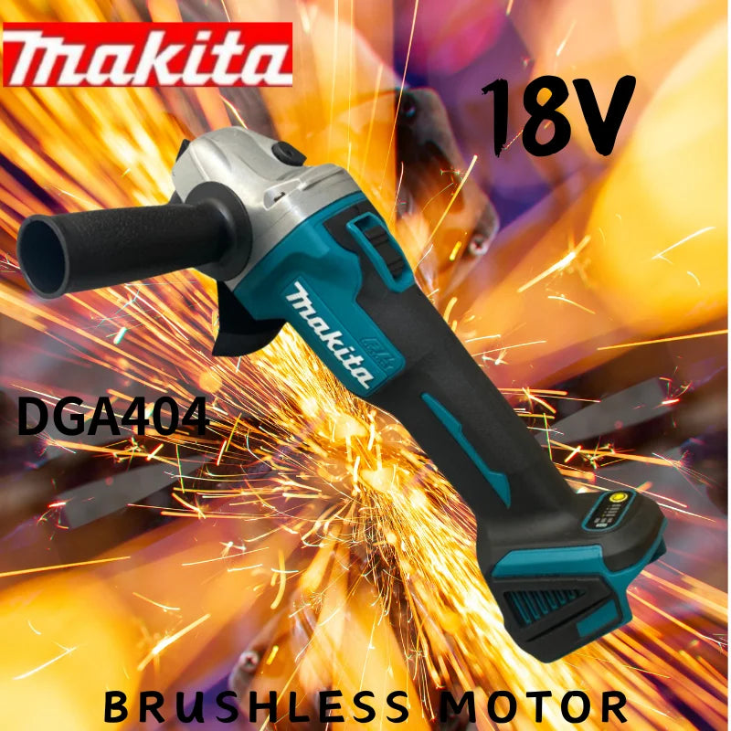 Makita 18V GrinderTools 125/100mm Brushless Grinding Machine Power Tool Electric Grinder Rechargeable Wireless Drill