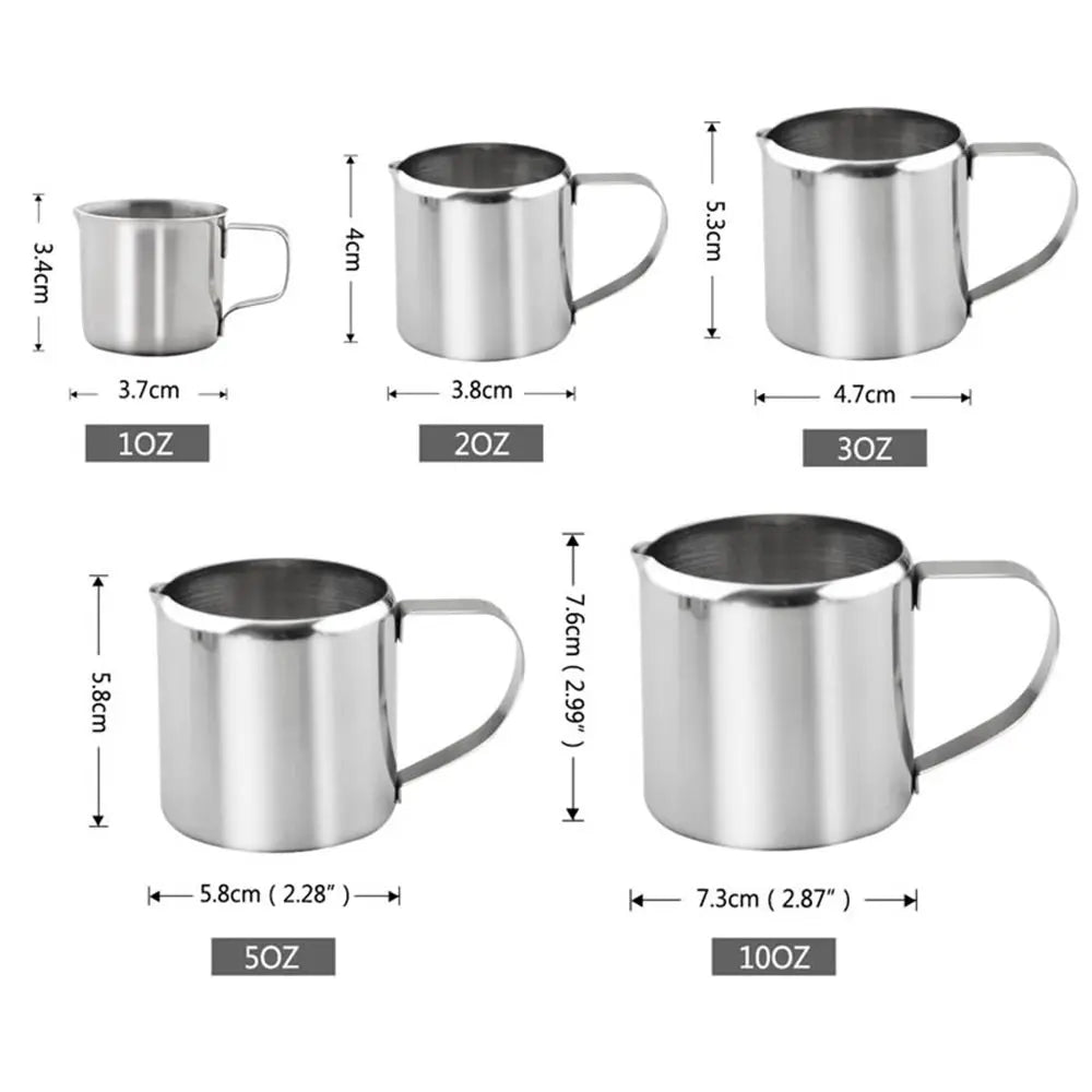 New Coffeeware Durable Spout Pitcher Coffee Latte Stainless Steel Milk Jug Cream Frothing