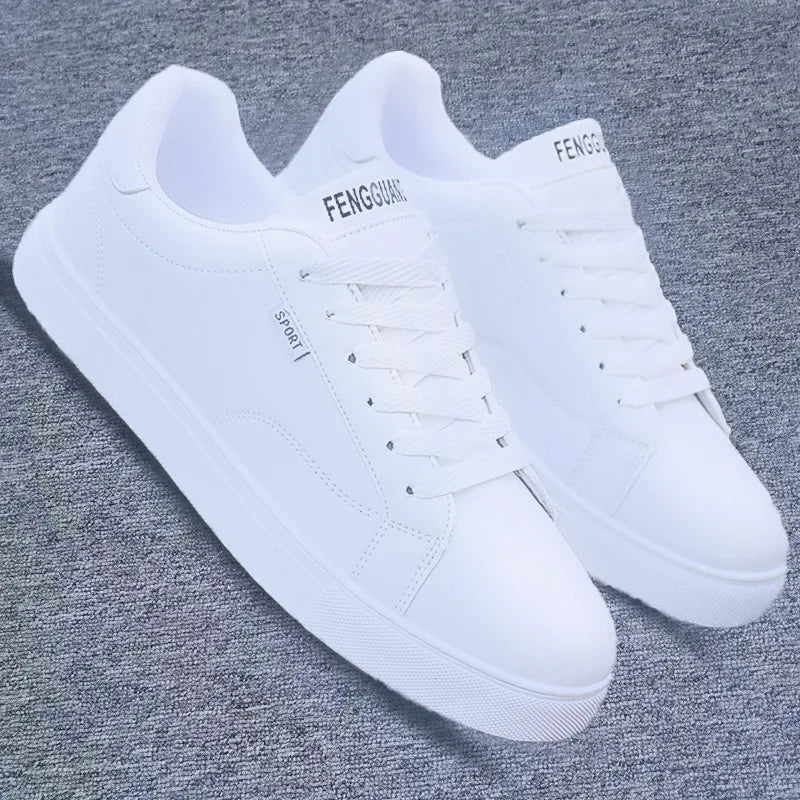 New  Vulcanize Shoes Male Female White Sneakers Lightweight