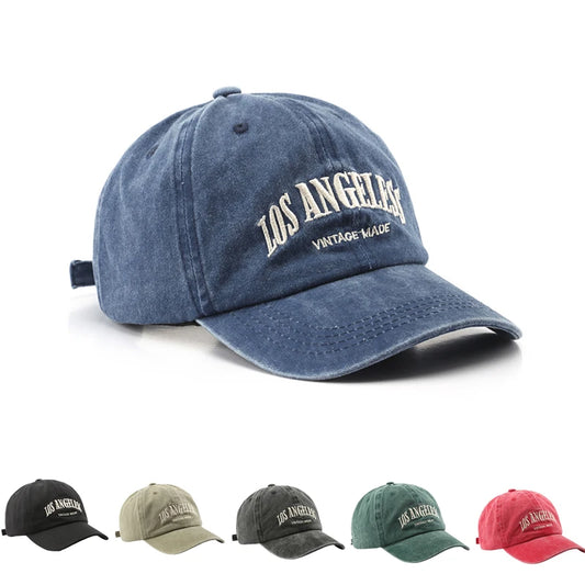 New Los Angeles Fashion Baseball Cap for Women Men Cotton Soft Top Hats Unisex Embroidery