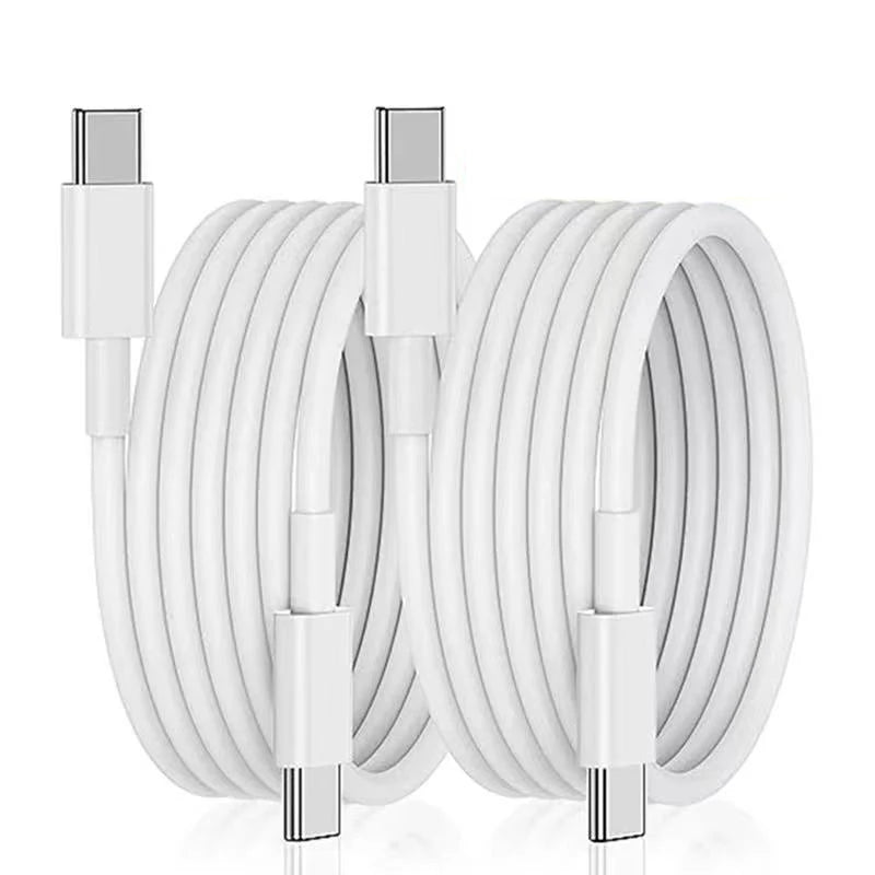 iPhone 15/Samsung Xiaomi Android Phone Tablet Laptop Charger Cable, Dual Type C PD60W Charger Data Cable Fast Charging Cable 0.25/1/2M Universal